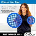 CanDo Hand Exercise Webs for Physical Therapy, Grip Strengthening, and…