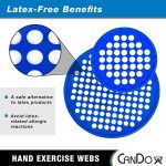 CanDo Hand Exercise Webs for Physical Therapy, Grip Strengthening, and…