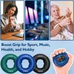 FitBeast Grip Strength Trainer, Finger Exerciser, Forearm Strengthener…