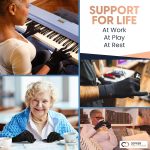 Copper Compression Full Finger Arthritis Gloves – Palm Grips – Touch S…