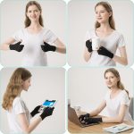 2 Pairs Arthritis Gloves Fingerless Compression Gloves for Relieve Han…