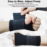 2 Pack Wrist Brace, Compression Wrist Support Splint for Women Men, Ad…