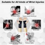 2 Pack Wrist Brace, Compression Wrist Support Splint for Women Men, Ad…