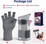 FEATOL Arthritis Glove for Women for Pain with Carpal Tunnel Wrist Bra…