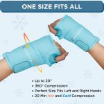 Comfytemp Wrist Ice Pack Wrap for Carpal Tunnel Relief, 2 Gel Packs, F…