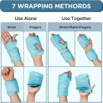 Comfytemp Wrist Ice Pack Wrap for Carpal Tunnel Relief, 2 Gel Packs, F…