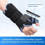 Velpeau Carpal Tunnel Wrist Brace with Thumb Stabilizer Night Support,…
