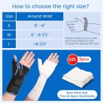 Velpeau Carpal Tunnel Wrist Brace with Thumb Stabilizer Night Support,…