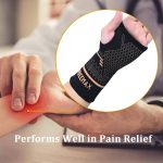 INDEEMAX Copper Wrist Compression Sleeve 1 Pair, Comfortable Hand Brac…