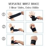 2 Pack Wrist Braces – Wrist Wraps for Carpal Tunnel, Arthritis, and Te…