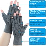 2 Pairs Arthritis Gloves for Pain Relief, Compression Gloves for Arthr…