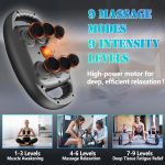 6 Head Massage Gun Deep Tissue with 9 Levels & 9 Modes, Electric Massa…