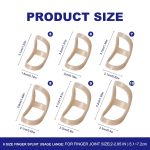 6 Pack Oval Finger Splints Waterproof Finger Splint for Arthritis, Tri…