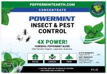 8 Oz Peppermint Oil Insect & Pest Control Concentrate – Makes 1 Gallon…