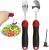 Adaptive Utensils, Weighted Special Supplies Spoon Fork Set, Weak Hand…