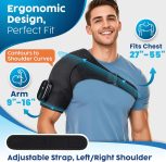 Cordless Shoulder Heating Pad, FSA HSA Eligible Heated Shoulder Wrap w…