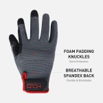 HANDLANDY Work Gloves for Men & Women, Utility Mechanic Working Gloves…