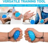 Hand Grip Strenthener – Squeeze Balls for Hand Therapy Set (5LB+10LB),…