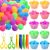 Leitee 91 Pcs Fine Motor Skill Toys Include 75 Spiky Hedge Balls, 2 Sc…