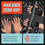 MAVA Open Gym Gloves for Men & Women; Padded Weight Lifting Gloves wit…