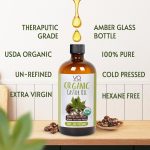 Pure Organic Cold Pressed Castor Oil – USDA Certified Unrefined Glass …