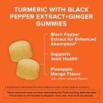Qunol Turmeric and Ginger with Black Pepper Gummies, Joint Health Supp…