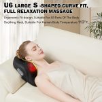 Rechargeable Back and Neck Massager with Heat,U6 New Upgrade Back Mass…