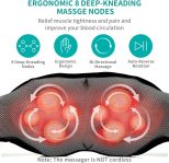 Shiatsu Neck and Back Massager with Soothing Heat, Nekteck Electric De…
