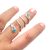 Spiral Silver Splint Ring for Trigger Finger with Turquoise stones
