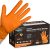 TitanFlex Thor Grip Heavy Duty Industrial Orange Nitrile Gloves with R…