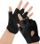 Workout Gloves, Black Gloves for Men Women, Breathable Half-Finger Fit…