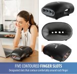 Zyllion Hand Massager with Heat & Compression (FSA HSA Eligible) Cordl…